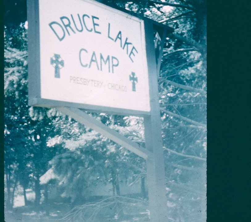 Druce Lake Camp Sign